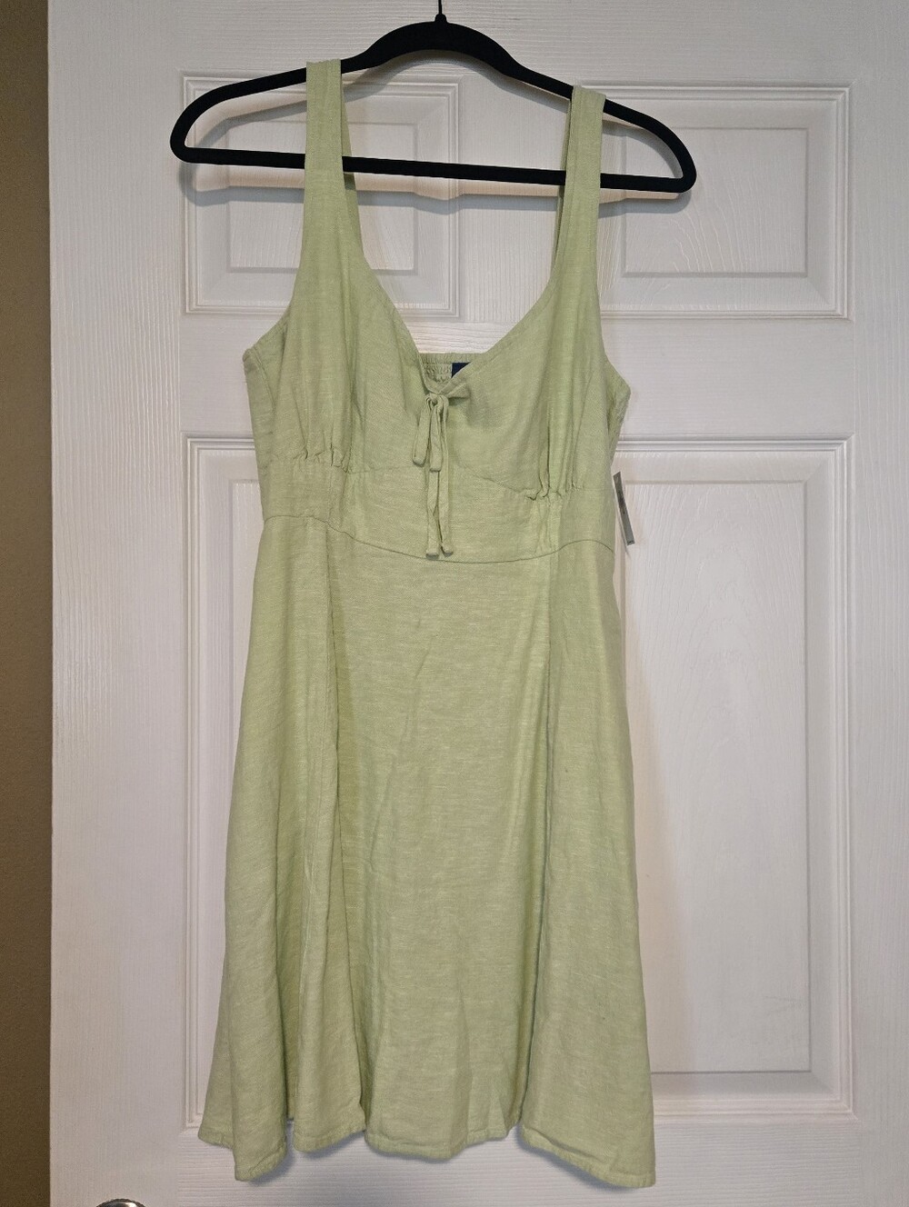 NWT OLD NAVY LINEN BLEND SUN DRESS SIZE LARGE TALL, LIGHT GREEN